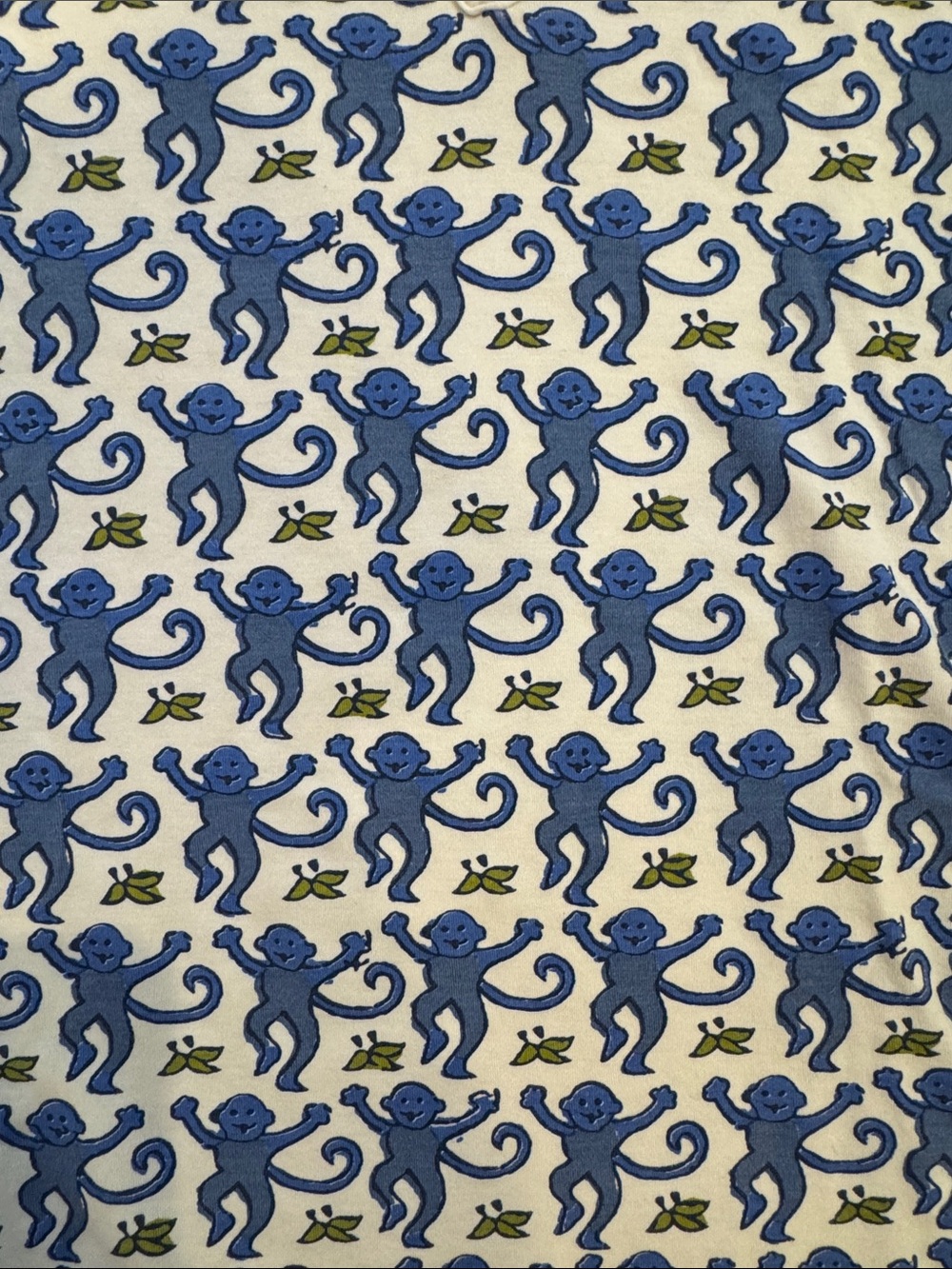 Roller Rabbit Blue Monkey Pajama Set - Picture 3 of 6